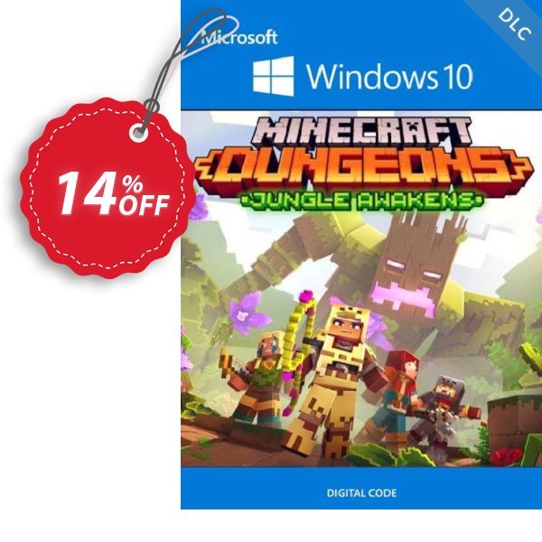 Minecraft Dungeons: Jungle Awakens WINDOWS 10 PC - DLC, UK  Coupon, discount Minecraft Dungeons: Jungle Awakens Windows 10 PC - DLC (UK) Deal 2024 CDkeys. Promotion: Minecraft Dungeons: Jungle Awakens Windows 10 PC - DLC (UK) Exclusive Sale offer 