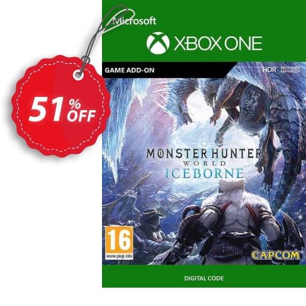Monster Hunter World Iceborne Xbox One, UK  Coupon, discount Monster Hunter World Iceborne Xbox One (UK) Deal 2024 CDkeys. Promotion: Monster Hunter World Iceborne Xbox One (UK) Exclusive Sale offer 