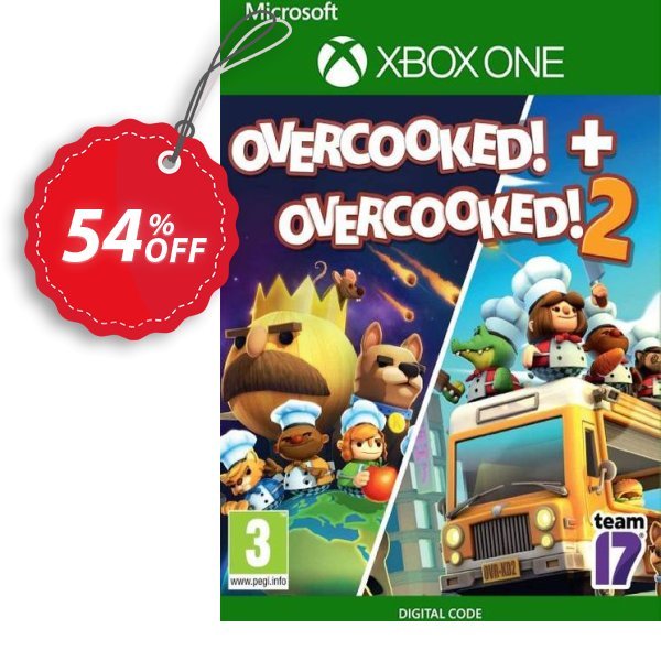 Overcooked! + Overcooked! 2 Xbox One, UK  Coupon, discount Overcooked! + Overcooked! 2 Xbox One (UK) Deal 2024 CDkeys. Promotion: Overcooked! + Overcooked! 2 Xbox One (UK) Exclusive Sale offer 