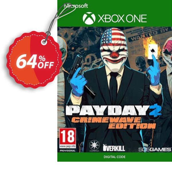 PAYDAY 2 - Crimewave Edition Xbox One, UK  Coupon, discount PAYDAY 2 - Crimewave Edition Xbox One (UK) Deal 2024 CDkeys. Promotion: PAYDAY 2 - Crimewave Edition Xbox One (UK) Exclusive Sale offer 