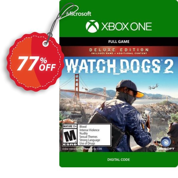 Watch Dogs 2 - Deluxe Edition Xbox One Coupon, discount Watch Dogs 2 - Deluxe Edition Xbox One Deal 2024 CDkeys. Promotion: Watch Dogs 2 - Deluxe Edition Xbox One Exclusive Sale offer 