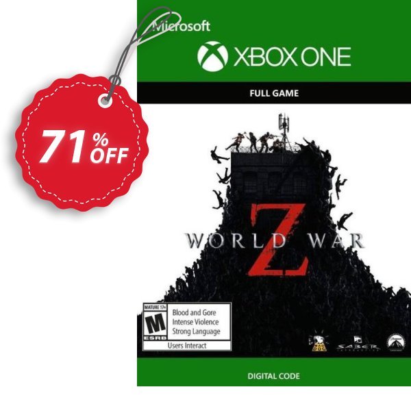 World War Z Xbox One, UK  Coupon, discount World War Z Xbox One (UK) Deal 2024 CDkeys. Promotion: World War Z Xbox One (UK) Exclusive Sale offer 