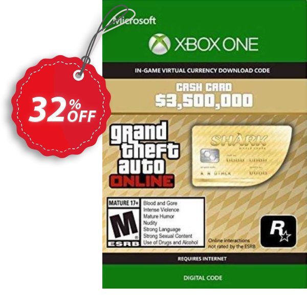 Grand Theft Auto V - Whale Shark Cash Card Xbox One, US  Coupon, discount Grand Theft Auto V - Whale Shark Cash Card Xbox One (US) Deal 2024 CDkeys. Promotion: Grand Theft Auto V - Whale Shark Cash Card Xbox One (US) Exclusive Sale offer 