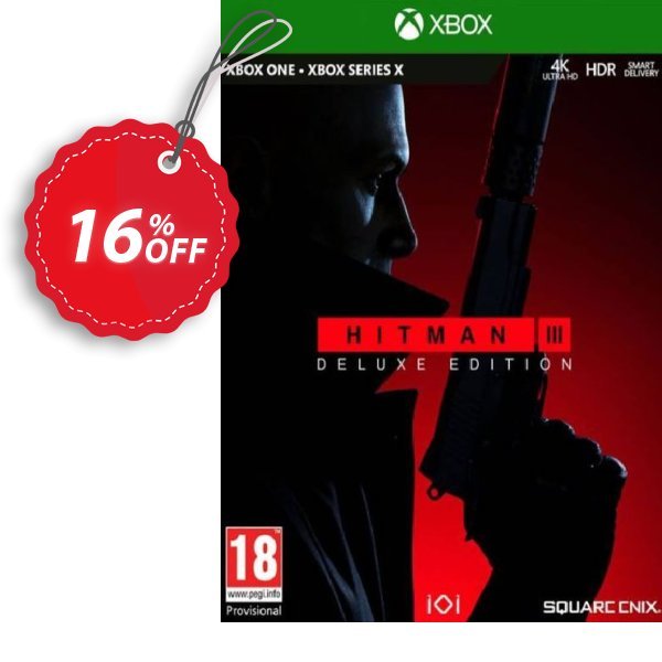 HITMAN 3 Deluxe Edition Xbox One/Xbox Series X|S, UK  Coupon, discount HITMAN 3 Deluxe Edition Xbox One/Xbox Series X|S (UK) Deal 2024 CDkeys. Promotion: HITMAN 3 Deluxe Edition Xbox One/Xbox Series X|S (UK) Exclusive Sale offer 