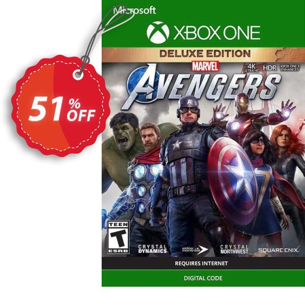 Marvel&#039;s Avengers Deluxe Edition Xbox One, UK  Coupon, discount Marvel's Avengers Deluxe Edition Xbox One (UK) Deal 2024 CDkeys. Promotion: Marvel's Avengers Deluxe Edition Xbox One (UK) Exclusive Sale offer 