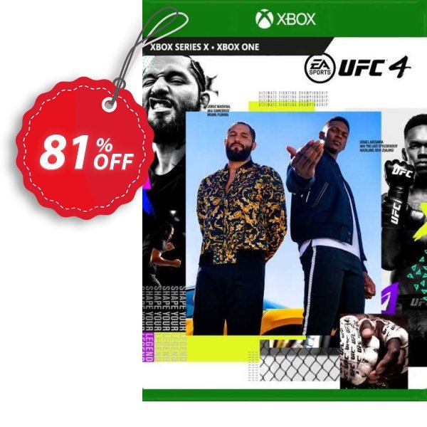 UFC 4 Standard Edition Xbox One Coupon, discount UFC 4 Standard Edition Xbox One Deal 2025 CDkeys. Promotion: UFC 4 Standard Edition Xbox One Exclusive Sale offer