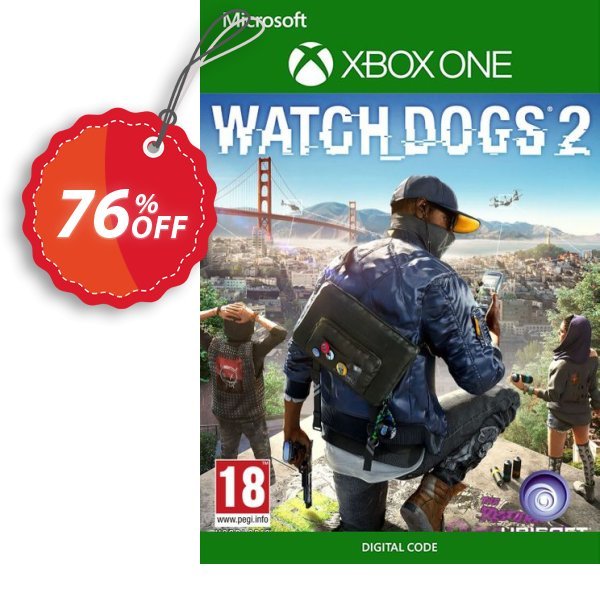 Watch Dogs 2 Xbox One, UK  Coupon, discount Watch Dogs 2 Xbox One (UK) Deal 2024 CDkeys. Promotion: Watch Dogs 2 Xbox One (UK) Exclusive Sale offer 