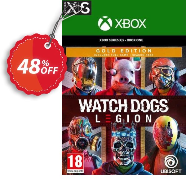 Watch Dogs: Legion - Gold Edition  Xbox One/Xbox Series X|S, UK  Coupon, discount Watch Dogs: Legion - Gold Edition  Xbox One/Xbox Series X|S (UK) Deal 2024 CDkeys. Promotion: Watch Dogs: Legion - Gold Edition  Xbox One/Xbox Series X|S (UK) Exclusive Sale offer 