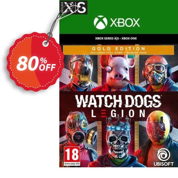 Watch Dogs: Legion - Gold Edition Xbox One/Xbox Series X|S, US  Coupon, discount Watch Dogs: Legion - Gold Edition Xbox One/Xbox Series X|S (US) Deal 2024 CDkeys. Promotion: Watch Dogs: Legion - Gold Edition Xbox One/Xbox Series X|S (US) Exclusive Sale offer 