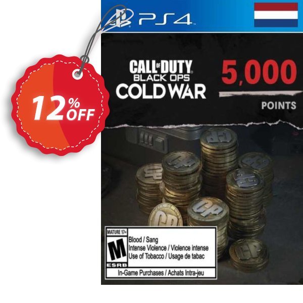 Call of Duty: Black Ops Cold War - 5000 Points PS4/PS5, Netherlands  Coupon, discount Call of Duty: Black Ops Cold War - 5000 Points PS4/PS5 (Netherlands) Deal 2024 CDkeys. Promotion: Call of Duty: Black Ops Cold War - 5000 Points PS4/PS5 (Netherlands) Exclusive Sale offer 