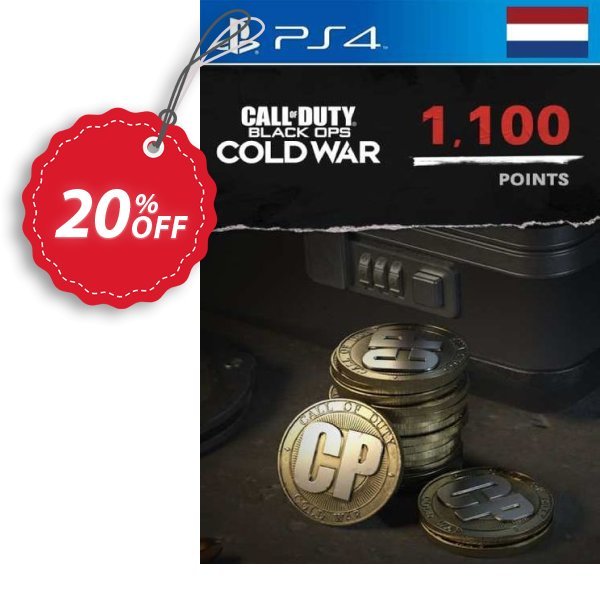Call of Duty: Black Ops Cold War - 1100 Points PS4/PS5, Netherlands  Coupon, discount Call of Duty: Black Ops Cold War - 1100 Points PS4/PS5 (Netherlands) Deal 2024 CDkeys. Promotion: Call of Duty: Black Ops Cold War - 1100 Points PS4/PS5 (Netherlands) Exclusive Sale offer 