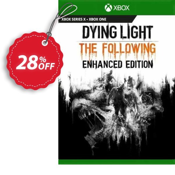 Dying Light: The Following - Enhanced Edition Xbox One, UK  Coupon, discount Dying Light: The Following - Enhanced Edition Xbox One (UK) Deal 2024 CDkeys. Promotion: Dying Light: The Following - Enhanced Edition Xbox One (UK) Exclusive Sale offer 