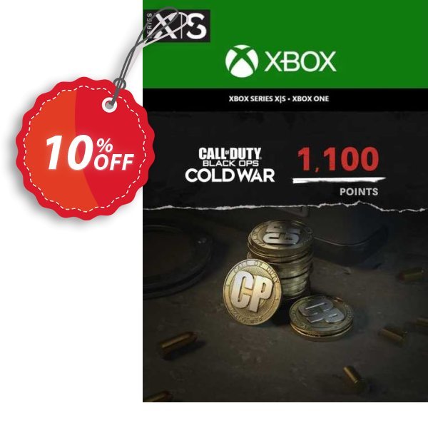 Call of Duty: Black Ops Cold War - 1,100 Points Xbox One/ Xbox Series X|S Coupon, discount Call of Duty: Black Ops Cold War - 1,100 Points Xbox One/ Xbox Series X|S Deal 2024 CDkeys. Promotion: Call of Duty: Black Ops Cold War - 1,100 Points Xbox One/ Xbox Series X|S Exclusive Sale offer 