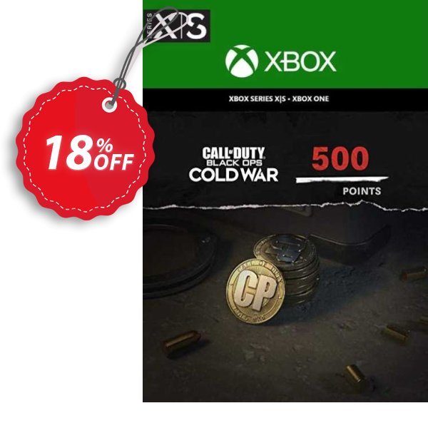 Call of Duty: Black Ops Cold War - 500 Points Xbox One/ Xbox Series X|S Coupon, discount Call of Duty: Black Ops Cold War - 500 Points Xbox One/ Xbox Series X|S Deal 2024 CDkeys. Promotion: Call of Duty: Black Ops Cold War - 500 Points Xbox One/ Xbox Series X|S Exclusive Sale offer 