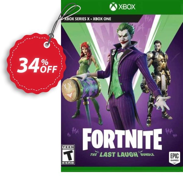 Fortnite: The Last Laugh Bundle Xbox One, UK  Coupon, discount Fortnite: The Last Laugh Bundle Xbox One (UK) Deal 2024 CDkeys. Promotion: Fortnite: The Last Laugh Bundle Xbox One (UK) Exclusive Sale offer 