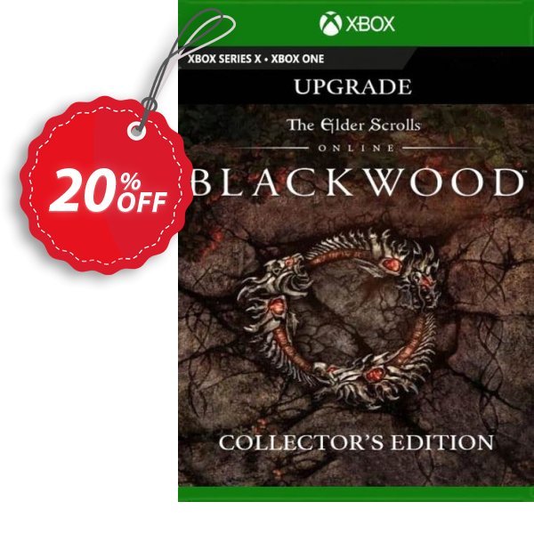 The Elder Scrolls Online: Blackwood Collector&#039;s Edition Upgrade Xbox One, UK  Coupon, discount The Elder Scrolls Online: Blackwood Collector's Edition Upgrade Xbox One (UK) Deal 2024 CDkeys. Promotion: The Elder Scrolls Online: Blackwood Collector's Edition Upgrade Xbox One (UK) Exclusive Sale offer 