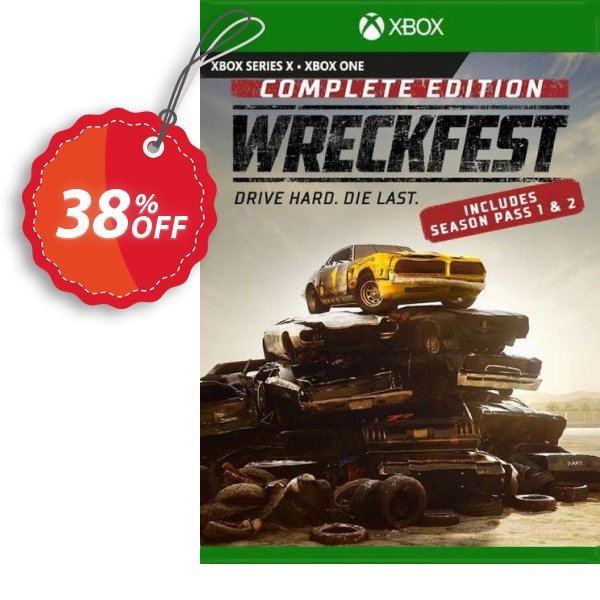Wreckfest Complete Edition Xbox One, UK  Coupon, discount Wreckfest Complete Edition Xbox One (UK) Deal 2024 CDkeys. Promotion: Wreckfest Complete Edition Xbox One (UK) Exclusive Sale offer 
