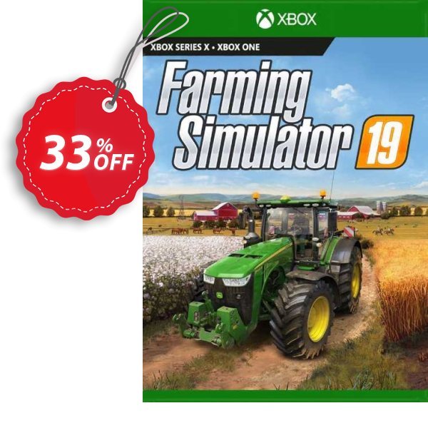 Farming Simulator 19 Xbox One, EU  Coupon, discount Farming Simulator 19 Xbox One (EU) Deal 2024 CDkeys. Promotion: Farming Simulator 19 Xbox One (EU) Exclusive Sale offer 