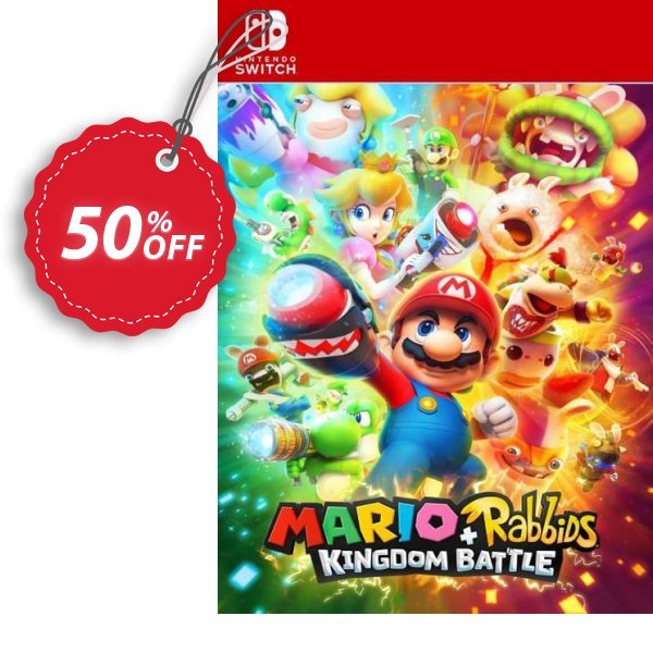 Mario and Rabbids Kingdom Battle Switch, EU  Coupon, discount Mario and Rabbids Kingdom Battle Switch (EU) Deal 2024 CDkeys. Promotion: Mario and Rabbids Kingdom Battle Switch (EU) Exclusive Sale offer 