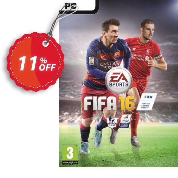 FIFA 16 PC + 15 FUT GOLD PACKS Coupon, discount FIFA 16 PC + 15 FUT GOLD PACKS Deal. Promotion: FIFA 16 PC + 15 FUT GOLD PACKS Exclusive offer 