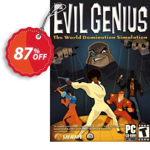 Evil Genius PC Coupon, discount Evil Genius PC Deal. Promotion: Evil Genius PC Exclusive offer 