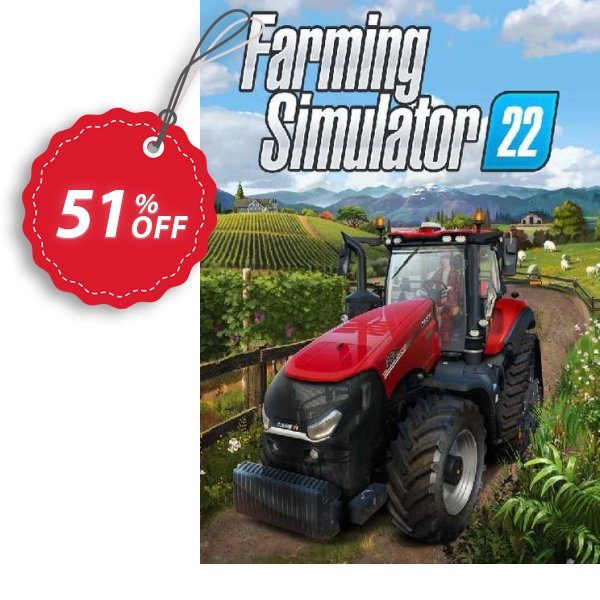 Farming Simulator 22 PC Coupon, discount Farming Simulator 22 PC Deal 2024 CDkeys. Promotion: Farming Simulator 22 PC Exclusive Sale offer 
