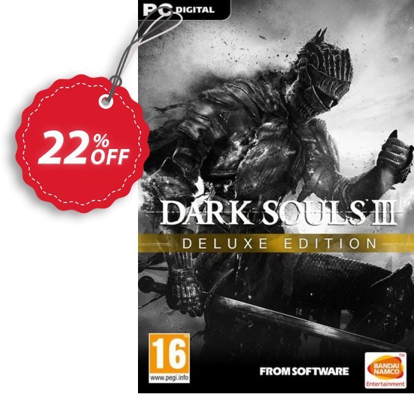 Dark Souls III 3 Deluxe Edition PC Coupon, discount Dark Souls III 3 Deluxe Edition PC Deal 2024 CDkeys. Promotion: Dark Souls III 3 Deluxe Edition PC Exclusive Sale offer 
