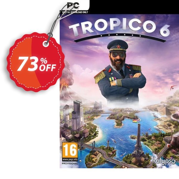 Tropico 6 PC Coupon, discount Tropico 6 PC Deal. Promotion: Tropico 6 PC Exclusive offer 