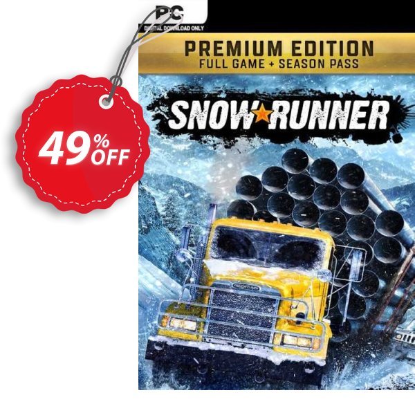 SnowRunner: Premium Edition PC, Steam  Coupon, discount SnowRunner: Premium Edition PC (Steam) Deal 2024 CDkeys. Promotion: SnowRunner: Premium Edition PC (Steam) Exclusive Sale offer 