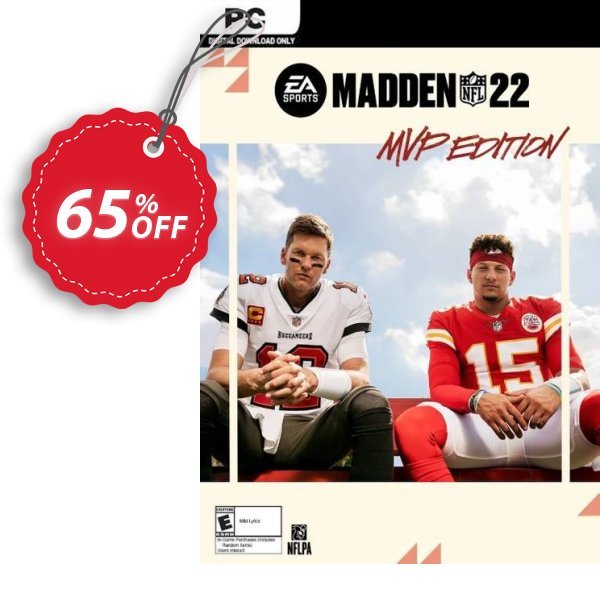 Madden NFL 22 MVP Edition PC, EN  Coupon, discount Madden NFL 22 MVP Edition PC (EN) Deal 2024 CDkeys. Promotion: Madden NFL 22 MVP Edition PC (EN) Exclusive Sale offer 