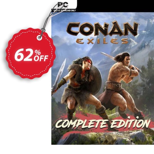 Conan Exiles - Complete Edition PC Coupon, discount Conan Exiles - Complete Edition PC Deal 2024 CDkeys. Promotion: Conan Exiles - Complete Edition PC Exclusive Sale offer 