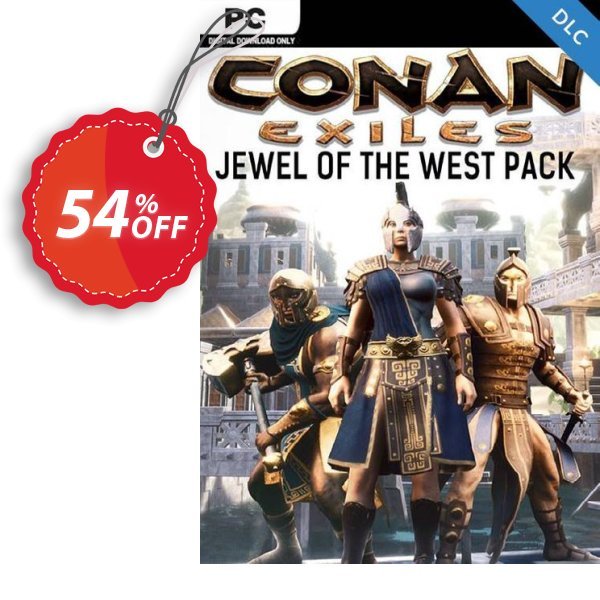 Conan Exiles PC - Jewel of the West Pack DLC Coupon, discount Conan Exiles PC - Jewel of the West Pack DLC Deal 2024 CDkeys. Promotion: Conan Exiles PC - Jewel of the West Pack DLC Exclusive Sale offer 