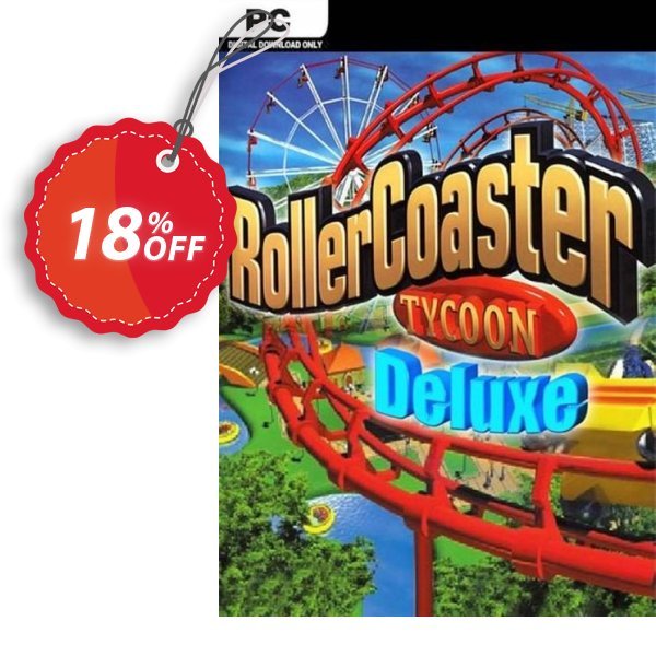 RollerCoaster Tycoon Deluxe PC Coupon, discount RollerCoaster Tycoon Deluxe PC Deal 2024 CDkeys. Promotion: RollerCoaster Tycoon Deluxe PC Exclusive Sale offer 