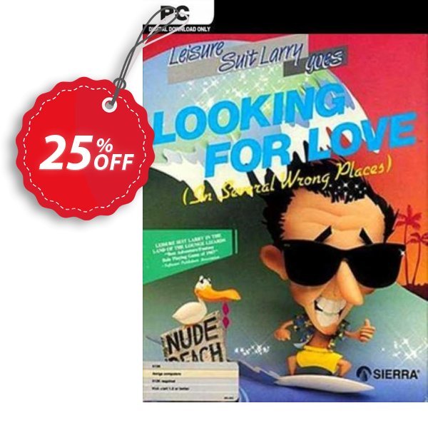 Leisure Suit Larry 2 - Looking For Love, In Several Wrong Places PC Coupon, discount Leisure Suit Larry 2 - Looking For Love (In Several Wrong Places) PC Deal 2024 CDkeys. Promotion: Leisure Suit Larry 2 - Looking For Love (In Several Wrong Places) PC Exclusive Sale offer 
