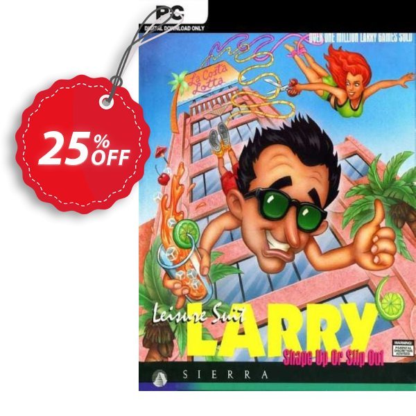Leisure Suit Larry 6 - Shape Up Or Slip Out PC Coupon, discount Leisure Suit Larry 6 - Shape Up Or Slip Out PC Deal 2024 CDkeys. Promotion: Leisure Suit Larry 6 - Shape Up Or Slip Out PC Exclusive Sale offer 