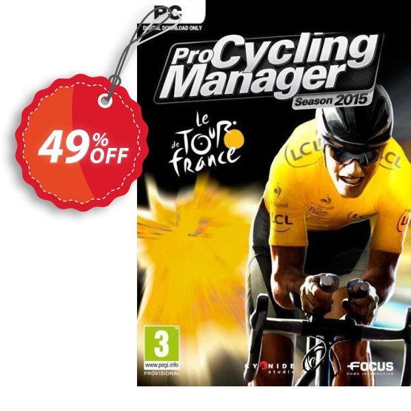 Pro Cycling Manager 2015 PC Coupon, discount Pro Cycling Manager 2015 PC Deal 2024 CDkeys. Promotion: Pro Cycling Manager 2015 PC Exclusive Sale offer 
