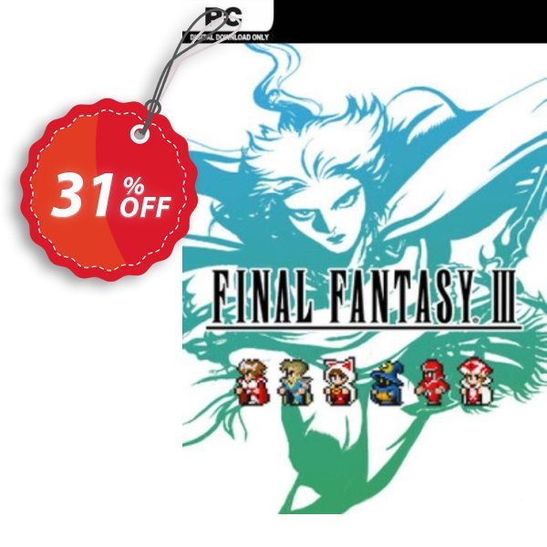 Final Fantasy III Pixel Remaster PC Coupon, discount Final Fantasy III Pixel Remaster PC Deal 2024 CDkeys. Promotion: Final Fantasy III Pixel Remaster PC Exclusive Sale offer 