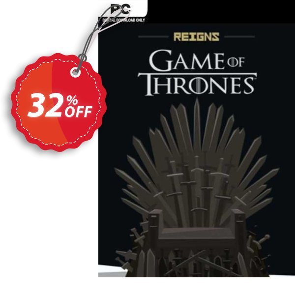 Reigns: Game of Thrones PC Coupon, discount Reigns: Game of Thrones PC Deal 2024 CDkeys. Promotion: Reigns: Game of Thrones PC Exclusive Sale offer 