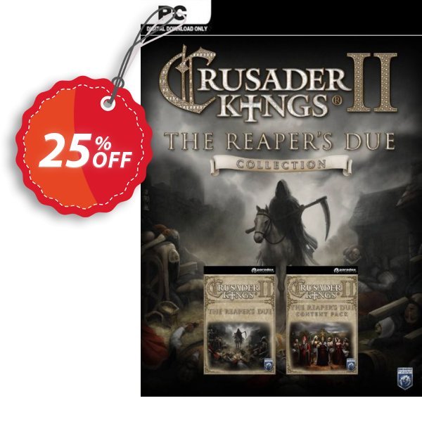 Crusader Kings 2 - The Reaper&#039;s Due Collection PC Coupon, discount Crusader Kings 2 - The Reaper's Due Collection PC Deal 2024 CDkeys. Promotion: Crusader Kings 2 - The Reaper's Due Collection PC Exclusive Sale offer 