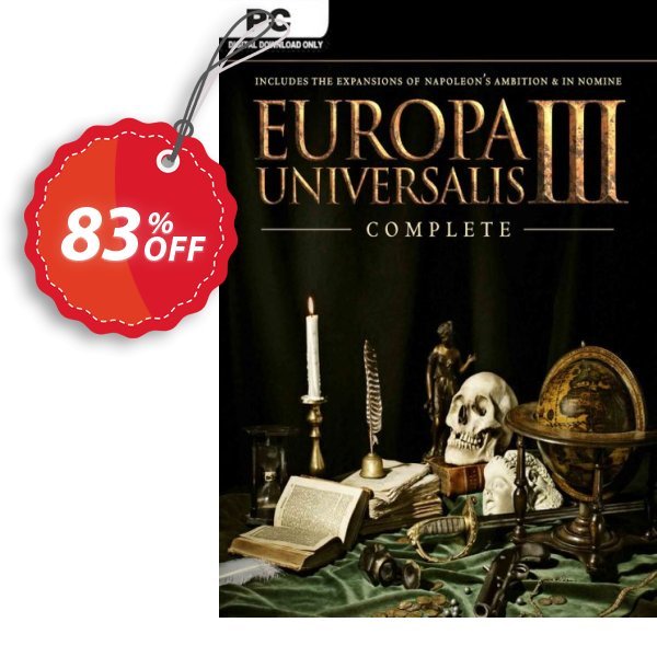 Europa Universalis III Complete PC Coupon, discount Europa Universalis III Complete PC Deal 2024 CDkeys. Promotion: Europa Universalis III Complete PC Exclusive Sale offer 