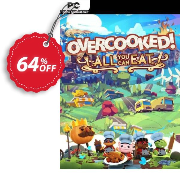 Overcooked! All You Can Eat PC Coupon, discount Overcooked! All You Can Eat PC Deal 2024 CDkeys. Promotion: Overcooked! All You Can Eat PC Exclusive Sale offer 