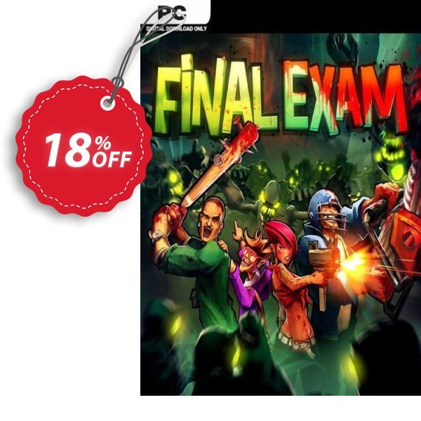 Final Exam PC Coupon, discount Final Exam PC Deal 2024 CDkeys. Promotion: Final Exam PC Exclusive Sale offer 