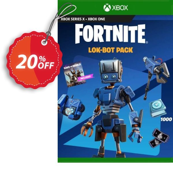 Fortnite - Lok-Bot Pack Xbox One, US  Coupon, discount Fortnite - Lok-Bot Pack Xbox One (US) Deal 2024 CDkeys. Promotion: Fortnite - Lok-Bot Pack Xbox One (US) Exclusive Sale offer 