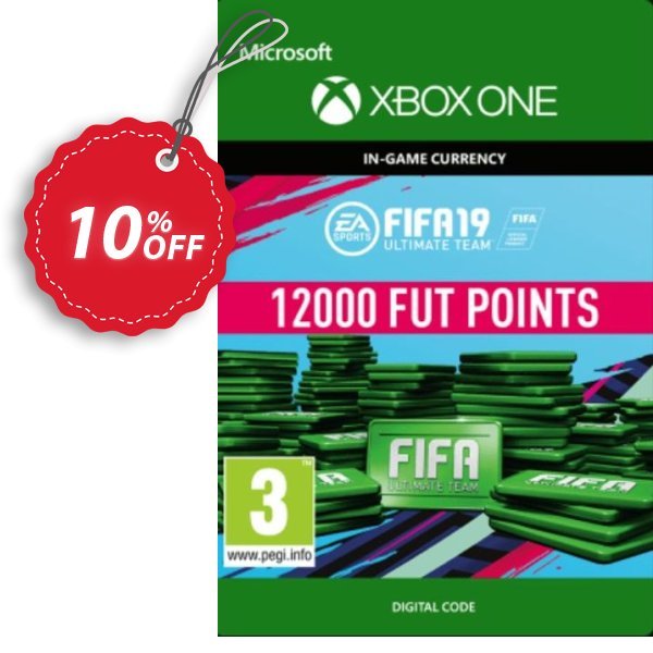 Fifa 19 - 12000 FUT Points, Xbox One  Coupon, discount Fifa 19 - 12000 FUT Points (Xbox One) Deal 2024 CDkeys. Promotion: Fifa 19 - 12000 FUT Points (Xbox One) Exclusive Sale offer 