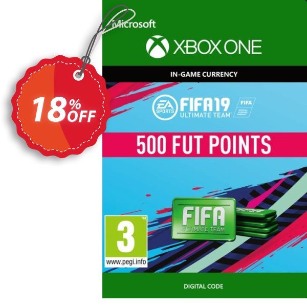 Fifa 19 - 500 FUT Points, Xbox One  Coupon, discount Fifa 19 - 500 FUT Points (Xbox One) Deal 2024 CDkeys. Promotion: Fifa 19 - 500 FUT Points (Xbox One) Exclusive Sale offer 