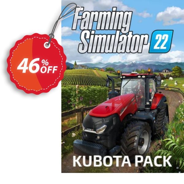 Farming Simulator 22 - Kubota Pack PC - DLC Coupon, discount Farming Simulator 22 - Kubota Pack PC - DLC Deal 2024 CDkeys. Promotion: Farming Simulator 22 - Kubota Pack PC - DLC Exclusive Sale offer 