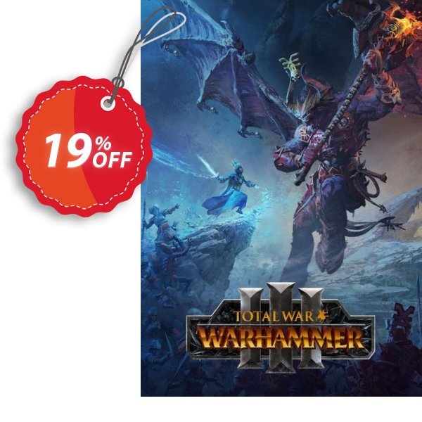 Total War: WARHAMMER III + DLC PC, EU & UK  Coupon, discount Total War: WARHAMMER III + DLC PC (EU & UK) Deal 2024 CDkeys. Promotion: Total War: WARHAMMER III + DLC PC (EU & UK) Exclusive Sale offer 