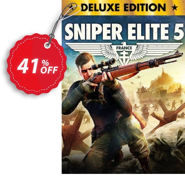 Sniper Elite 5 Deluxe Edition PC Coupon, discount Sniper Elite 5 Deluxe Edition PC Deal 2025 CDkeys. Promotion: Sniper Elite 5 Deluxe Edition PC Exclusive Sale offer