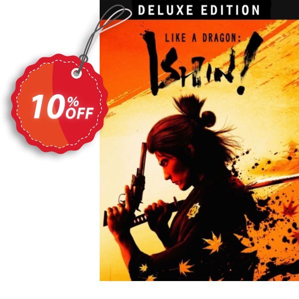 Like a Dragon: Ishin! Digital Deluxe PC Coupon, discount Like a Dragon: Ishin! Digital Deluxe PC Deal 2024 CDkeys. Promotion: Like a Dragon: Ishin! Digital Deluxe PC Exclusive Sale offer 
