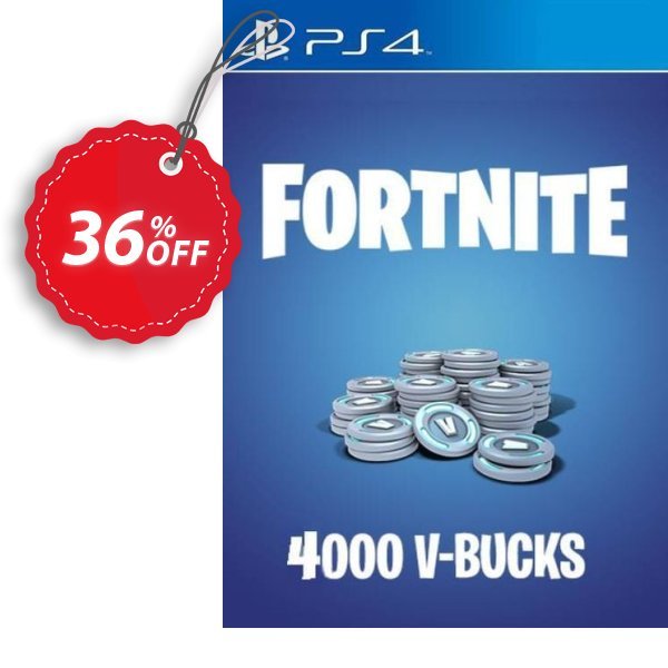 Fortnite - 4000 V-Bucks PS4, US  Coupon, discount Fortnite - 4000 V-Bucks PS4 (US) Deal CDkeys. Promotion: Fortnite - 4000 V-Bucks PS4 (US) Exclusive Sale offer